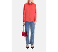 The Kooples Long-sleeved Silk Satin Shirt Red Brique Talla: 36 | Blusas Outlet | Mujer | Rojo