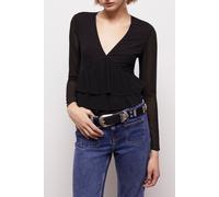 The Kooples Long-sleeved Top With A V-neck Black Talla: 34 | Blusas Outlet | Mujer | Negro