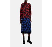 The Kooples Loose Shirt With Pleated Stand-up Collar Black-red Talla: 34 | Blusas Outlet | Mujer | Blanco