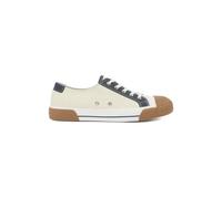 The Kooples Low Canvas Sneakers With Leather Inserts Ecru Talla: 37 | Zapatillas Deportivas Outlet | Unisex | Marrón