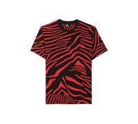 The Kooples Mc Allover Zebra T-shirt Red / Black Talla: S | Camisetas con decoración impresa Outlet | Hombre | Rojo