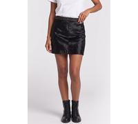 The Kooples Mid-length Fur Skirt With Studs At The Waist Black Talla: 36 | Mini Faldas Outlet | Mujer | Negro