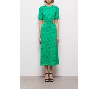 The Kooples Open Back Long Dress With Short Sleeves Green Talla: 38 | Vestidos Midi Outlet | Mujer | Verde