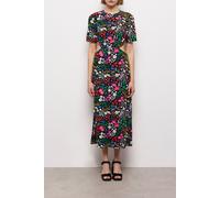 The Kooples Open Back Long Dress With Short Sleeves Multicolor Talla: 38 | Vestidos Midi Outlet | Mujer | Blanco
