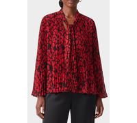 The Kooples Pleated Long-sleeved Top Black - Red Talla: 36 | Manga Larga Outlet | Mujer | Negro