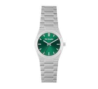 The Kooples Porthole Modern - Reloj de cuarzo con movimiento de reloj, ancho de la caja: 34 mm, acero inoxidable, 5 ATM, verde, 34