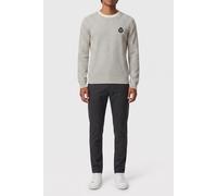 The Kooples Pull Col Rond A Rayures Detail Broderie White / Blue Talla: L | Jerséis Outlet | Hombre | Blanco