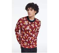 The Kooples Pull Col Rond En Jacquard Fleurie Dark Red Talla: XL | Outlet | Hombre | Rojo
