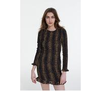 The Kooples Robe Smock Stripy Leo Leopard Talla: 34 | Mini Vestidos Outlet | Mujer |