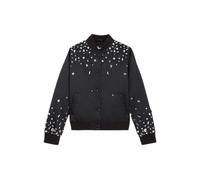 The Kooples Satin Bomber With Strass Pearls Black Talla: 38 | Outlet | Mujer | Negro