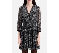 The Kooples Short Dress With 3/4 Sleeves Black White Talla: 36 | Mini Vestidos Outlet | Mujer | Negro