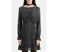 The Kooples Short Dress With Long Sleeves Black-ecru Talla: 36 | Mini Vestidos Outlet | Mujer | Blanco