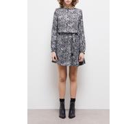 The Kooples Short Dress With Long Sleeves Black White Talla: 36 | Mini Vestidos Outlet | Mujer | Negro