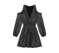 The Kooples Short Shoulder Dress With Long Sleeves Antic Silver Talla: 38 | Mini Vestidos Outlet | Mujer | Gris