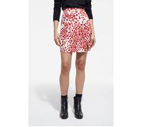 The Kooples Short Skirt With Small Pocket Detail Side Slot Red / White Talla: 38 | Outlet | Mujer | Rojo