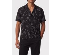 The Kooples Short-sleeved Shirt With Shark Neck Black Talla: S | Camisas Casuales Outlet | Hombre | Negro