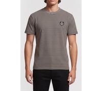 The Kooples Short-sleeved Striped T-shirt With Patch Black / White Talla: M | Camisetas Básicas Outlet | Hombre | Negro