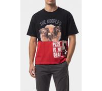 The Kooples Short-sleeved T-shirt With Print On The Front Black Washed Talla: S | Camisetas con Decoración Impresa Outlet | Hombre | Negro