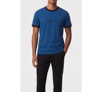 The Kooples Short-sleeved T-shirt With Print On The Front Blue Brut Talla: M | Camisetas con Decoración Impresa Outlet | Hombre | Azul