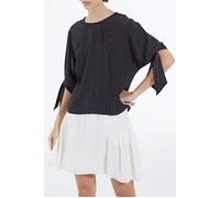 The Kooples Short Sleeved Top With Braids Black Talla: 36 | Blusas Outlet | Mujer | Negro