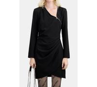 The Kooples Short Wrap Dress With Long Sleeves And A Fancy Zipper Black Talla: 34 | Mini Vestidos Outlet | Mujer | Negro