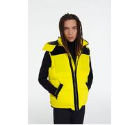 The Kooples Sleeveless Down Jacket With Contrasted Yoke Yellow Fluo Talla: M | Chalecos sin Mangas Outlet | Hombre | Amarillo