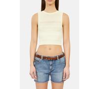 The Kooples Sleeveless Top With Stitching Details Bright Yellow Talla: 36 | Camisetas de Tirantes Outlet | Mujer | Amarillo