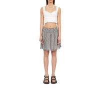 The Kooples Smocked Waist Mini Skirt With Patterns Black White Talla: 36 | Mini Faldas Outlet | Mujer | Negro