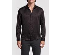 The Kooples Star Jacquard Long Sleeve Shirt Black Talla: S | Camisas de Trabajo Outlet | Hombre | Negro
