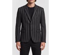 The Kooples Straight-cut Jacket With 3 Buttons & 3 Pockets Black Grey Talla: 50 | Blazers Outlet | Hombre | Negro