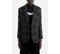 The Kooples Suit Jacket Only Black White Talla: 40 | Abrigos con Cierre de Botón Outlet | Mujer | Negro