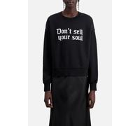 The Kooples Sweat Avec Print Devant Don T Sell Your Soul Black Talla: 36 | Jerséis Outlet | Mujer | Negro