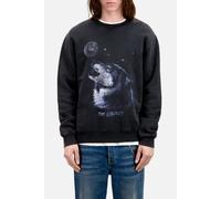 The Kooples Sweat Wash With Wolf Print Black Washed Talla: M | Jerséis Outlet | Hombre | Negro