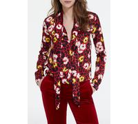 The Kooples Top Lavaliere Wild Blossom Red Red/yellow Talla: 36 | Blusas Outlet | Mujer | Rojo