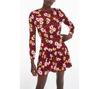 The Kooples Wild Blossom Short Dress Red/yellow Talla: 38 | Mini Vestidos Outlet | Mujer | Rojo