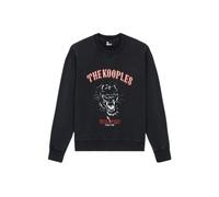 The Kooples Wild Spirit Panther Sweatshirt Black Washed Talla: 34 | Sudaderas con Capucha Outlet | Mujer | Negro