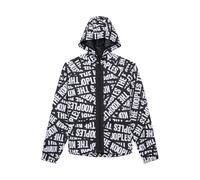 The Kooples Windbreaker Tape Allover Logo Doublure En Mesh Black/white Talla: M | Chaquetas Outlet | Hombre | Negro
