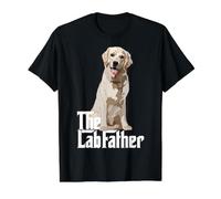 The Lab Father Golden Labrador Yellow Retriever Dad Dog Camiseta gráfica económica, Hombre, Negro, XL