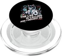 The Lab Is Calling and I Meowst Go Científico Nerd - PopSockets PopGrip para MagSafe