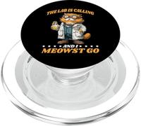 The Lab Is Calling and I Meowst Go Científico Nerd - PopSockets PopGrip para MagSafe