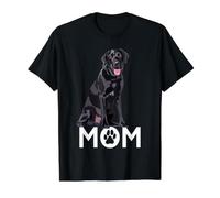The Lab Mom Black Labrador Retriever Madre Chica Perro Mamá Camiseta gráfica económica, Hombre, Negro, S