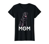 The Lab Mom Black Labrador Retriever Madre Chica Perro Mamá Camiseta gráfica económica, Mujer, Negro, S