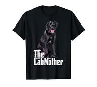 The Lab Mom Black Labrador Retriever Madre Perro Mamá Camiseta gráfica económica, Hombre, Negro, S