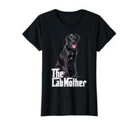 The Lab Mom Black Labrador Retriever Madre Perro Mamá Camiseta gráfica económica, Mujer, Negro, S
