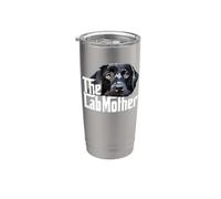 The Lab Mother Black Labrador Retriever Mamá Perro Mamá Vaso térmico de acero inoxidable de doble pared
