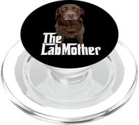 The Lab Mother Brown Chocolate Labrador Retriever Mamá Perro PopSockets PopGrip para MagSafe