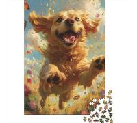 The Labrador Retriever Jigsaw Puzzles Puzzle for Adults Kids. 1000 Piece Great Gifts Challenge Toy Educational Game Home Decoration for Adults& Kids Age 14 Years Up 1000pcs (75x50cm)