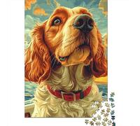 The Labrador Retriever Jigsaw Puzzles Puzzle for Adults Kids. 1000 Pieces Great Gifts Challenge Toy Educational Game Home Decoration for Educational Games Gifts 1000pcs (75x50cm)