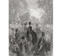 The Ladies' Mile. Después de una ilustración de Gustave Dor en la edición estadounidense de Londres de 1890: una peregrinación escrita por Blanchard Jerrold e ilustrada por Gustave Dor. La milla de