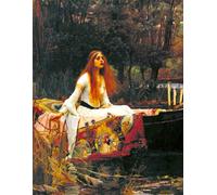 The Lady of Shalott - John William Waterhouse - Large Notebook: 120 Lined Pages, College Ruled, 8.5"x 11" Journal Diary Notepad